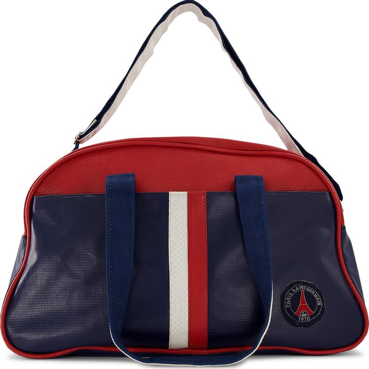 Vintage Paris Saint-Germain Striped Logo Patch Duffle Bag 'Navy/Red'