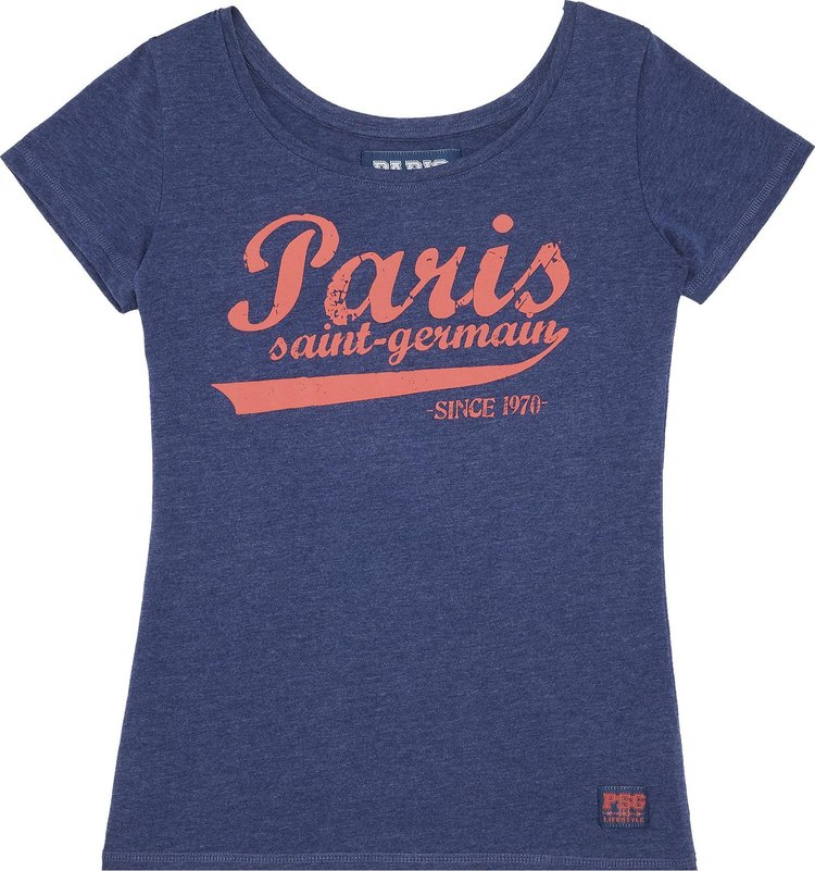 Vintage Paris Saint-Germain Logo Print T-Shirt 'Blue'