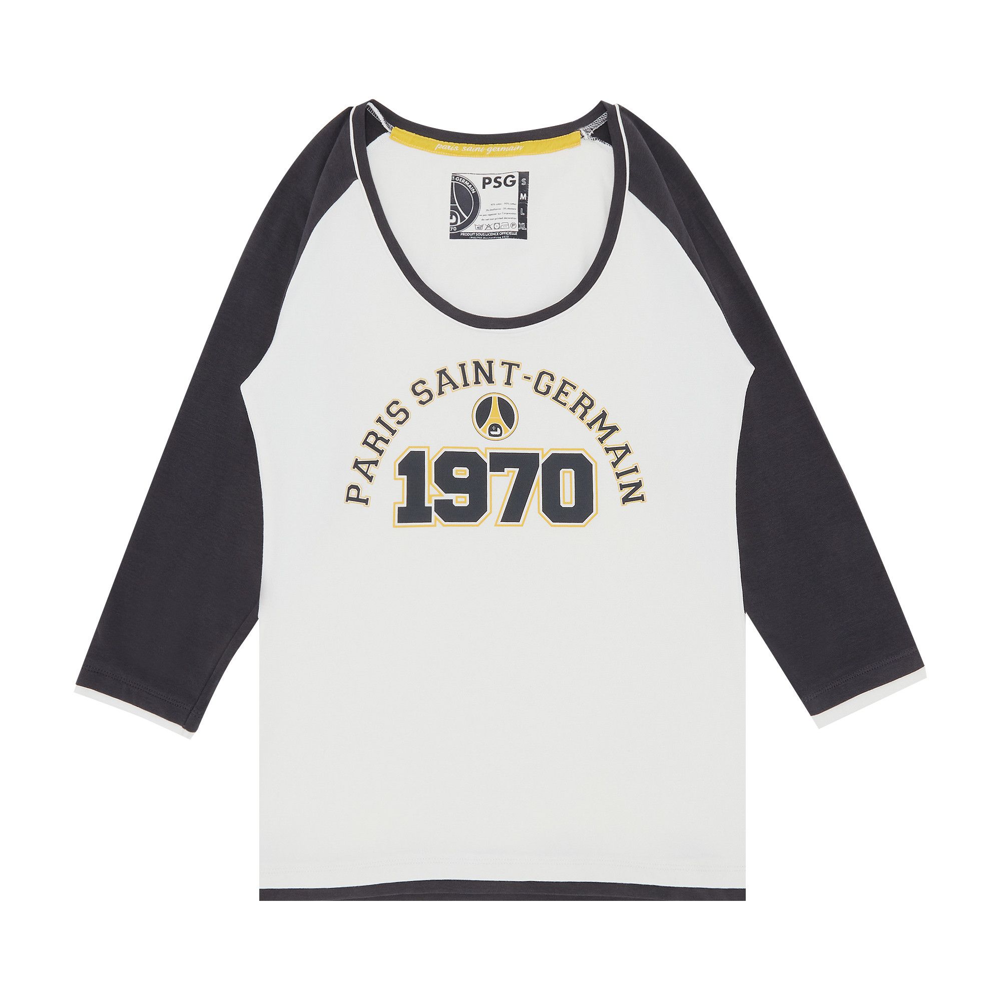Buy Vintage Paris Saint-Germain 1970 Logo 3/4 Sleeve T-Shirt 'White/Black'  - 4692 200000103L3STS WHIT | GOAT