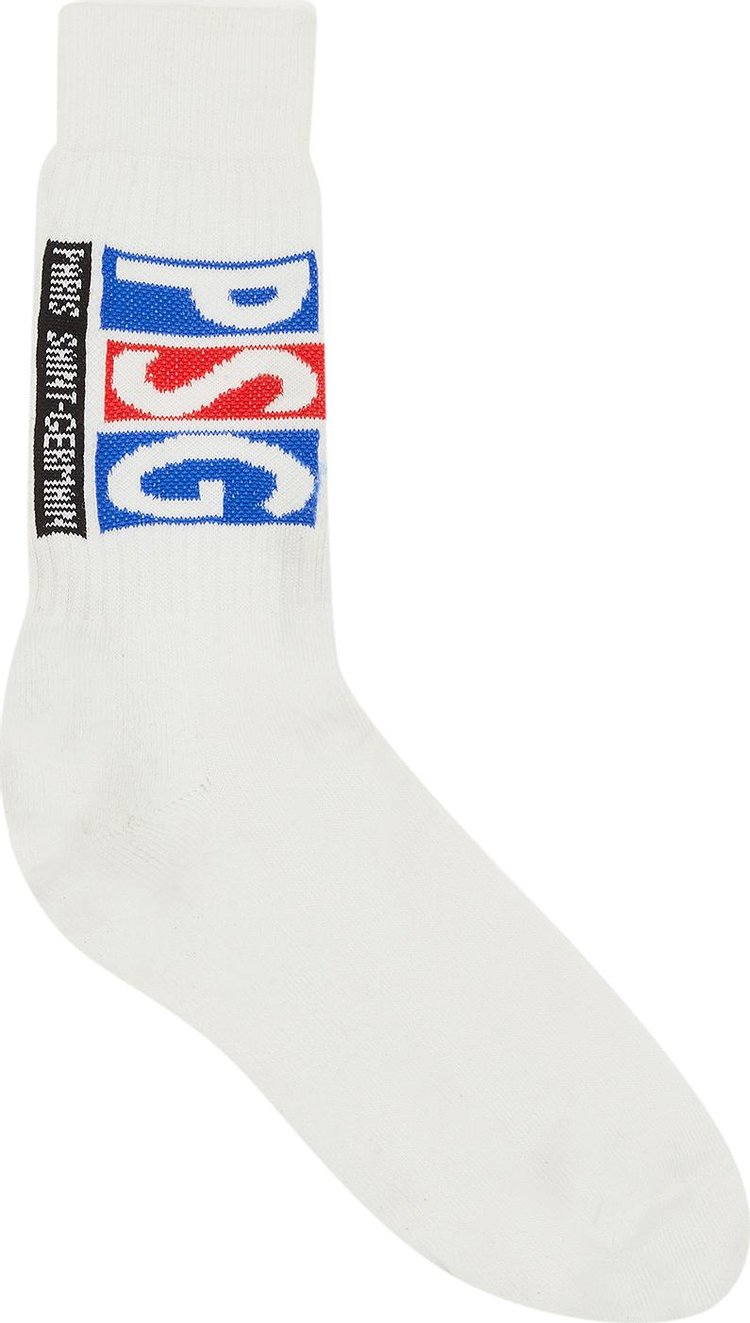 Vintage Paris Saint-Germain PSG Printed Socks 'White'