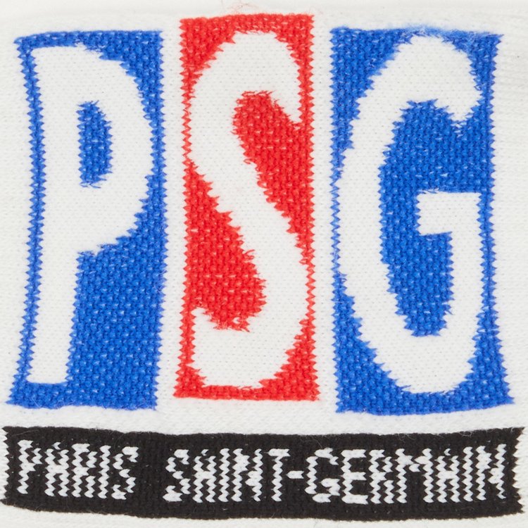 Vintage Paris Saint Germain PSG Printed Socks White