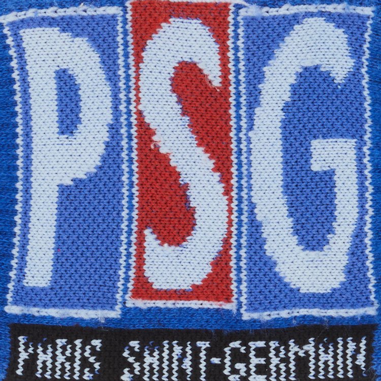 Vintage Paris Saint Germain PSG Printed Socks Blue