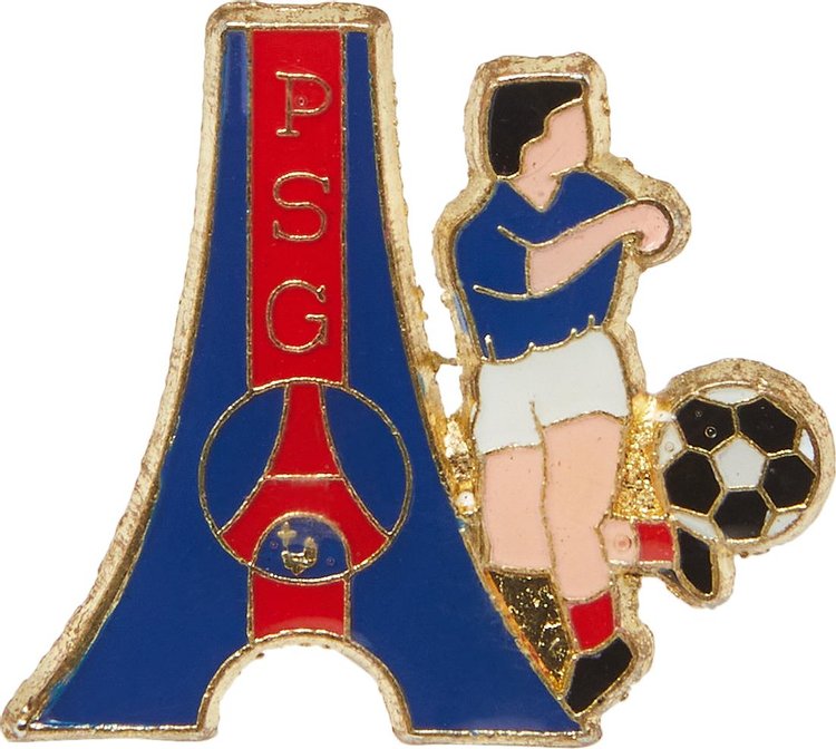 Vintage Paris Saint-Germain Eiffel Tower Player Pin 'Navy'
