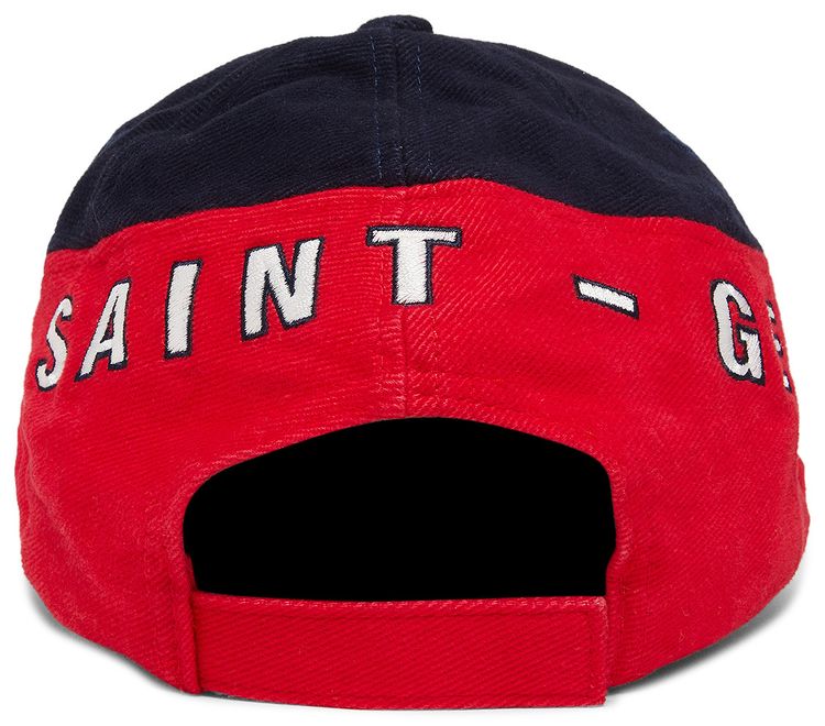 Vintage Paris Saint Germain 1970 Embroidered Logo Cap RedNavy