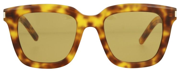 Saint Laurent Square Frame Acetate Sunglasses Brown