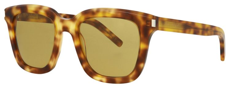 Saint Laurent Square Frame Acetate Sunglasses Brown