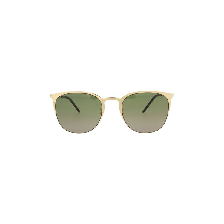 Saint Laurent Round Frame Metal Sunglasses Gold