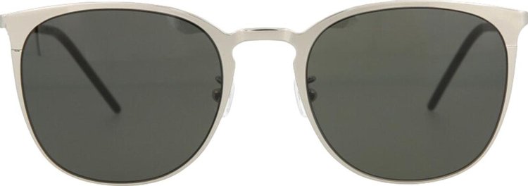 Saint Laurent Round Frame Metal Sunglasses 'Silver'