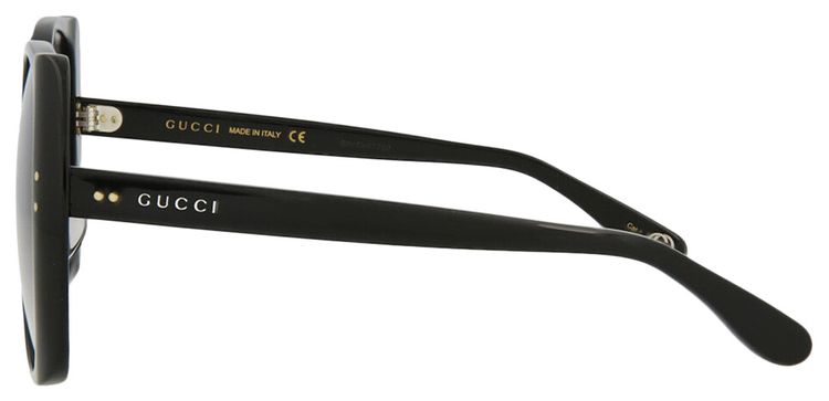 Gucci Square Frame Acetate Sunglasses Black