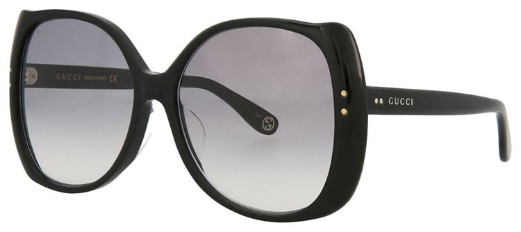 Gucci Square Frame Acetate Sunglasses Black