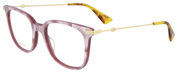 Gucci Square Frame Acetate Sunglasses Pink