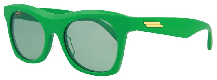 Bottega Veneta Square Frame Acetate Sunglasses Green