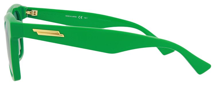 Bottega Veneta Square Frame Acetate Sunglasses Green