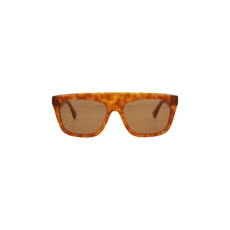 Bottega Veneta Square Frame Acetate Sunglasses Brown