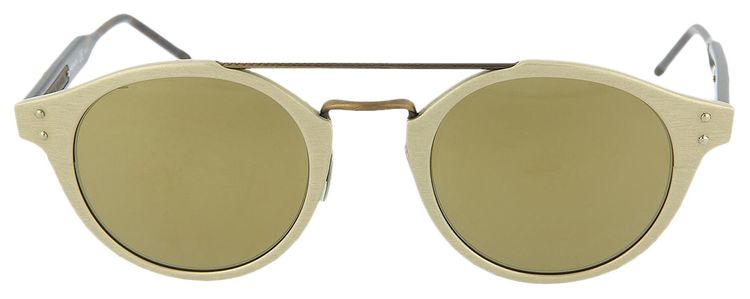 Bottega Veneta Aviator Style Acetate Sunglasses Gold