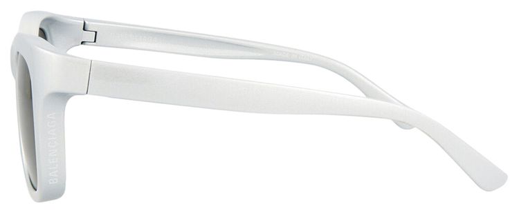 Balenciaga Round Frame Bio Injection Rilsan Sunglasses Silver