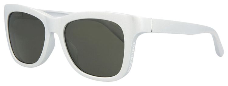 Balenciaga Round Frame Bio Injection Rilsan Sunglasses Silver