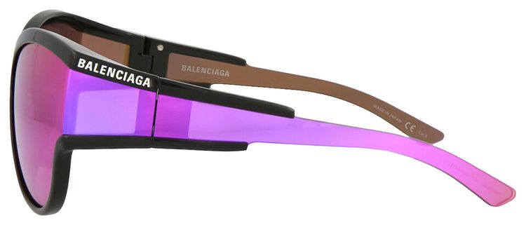 Balenciaga Round Frame Sunglasses Black