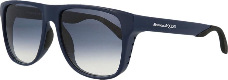 Alexander McQueen Square Frame Injection Sunglasses Blue