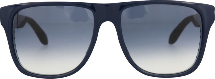 Alexander McQueen Square Frame Injection Sunglasses 'Blue'