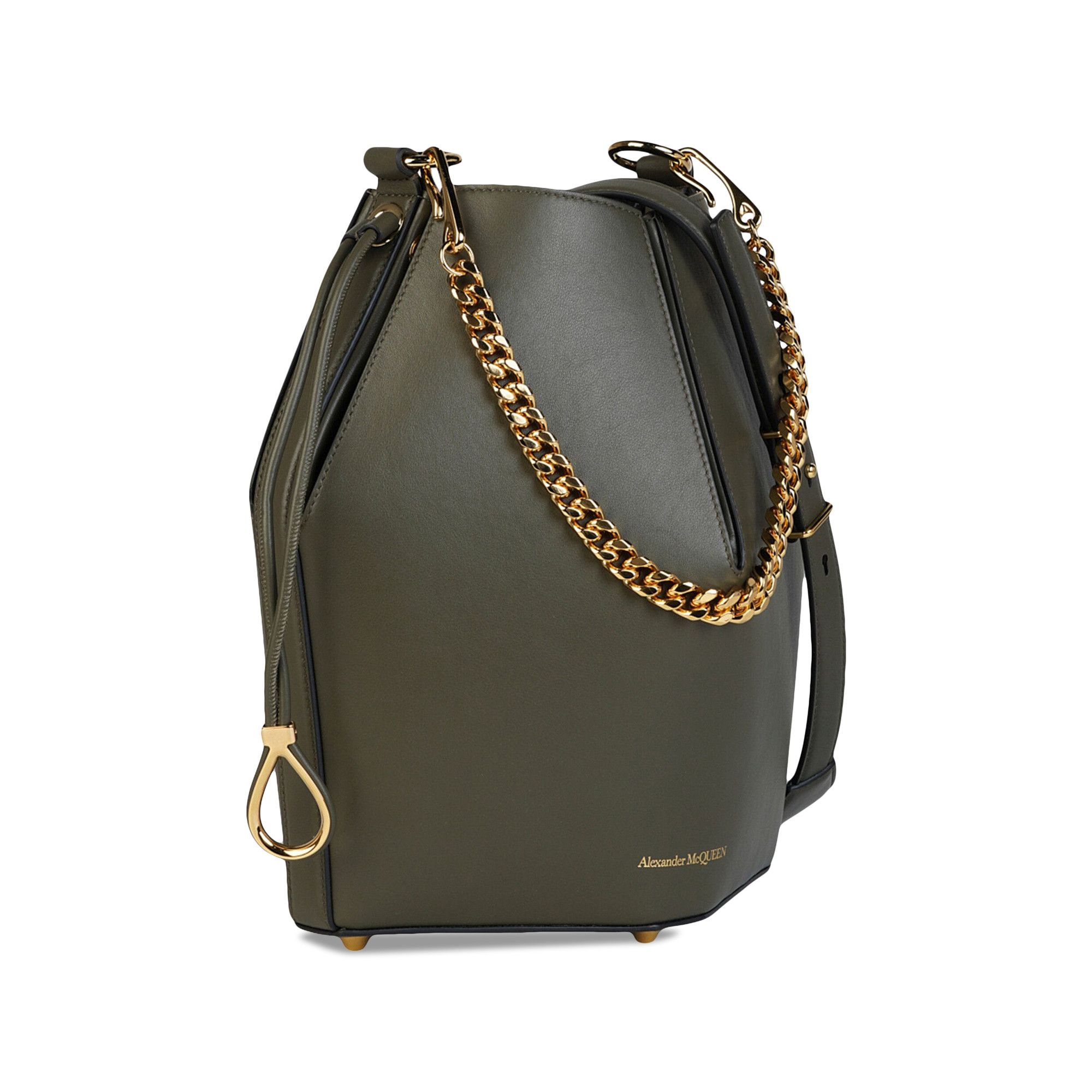 Buy Alexander McQueen The Bucket Bag Brown 691655 D780G 3205 GOAT