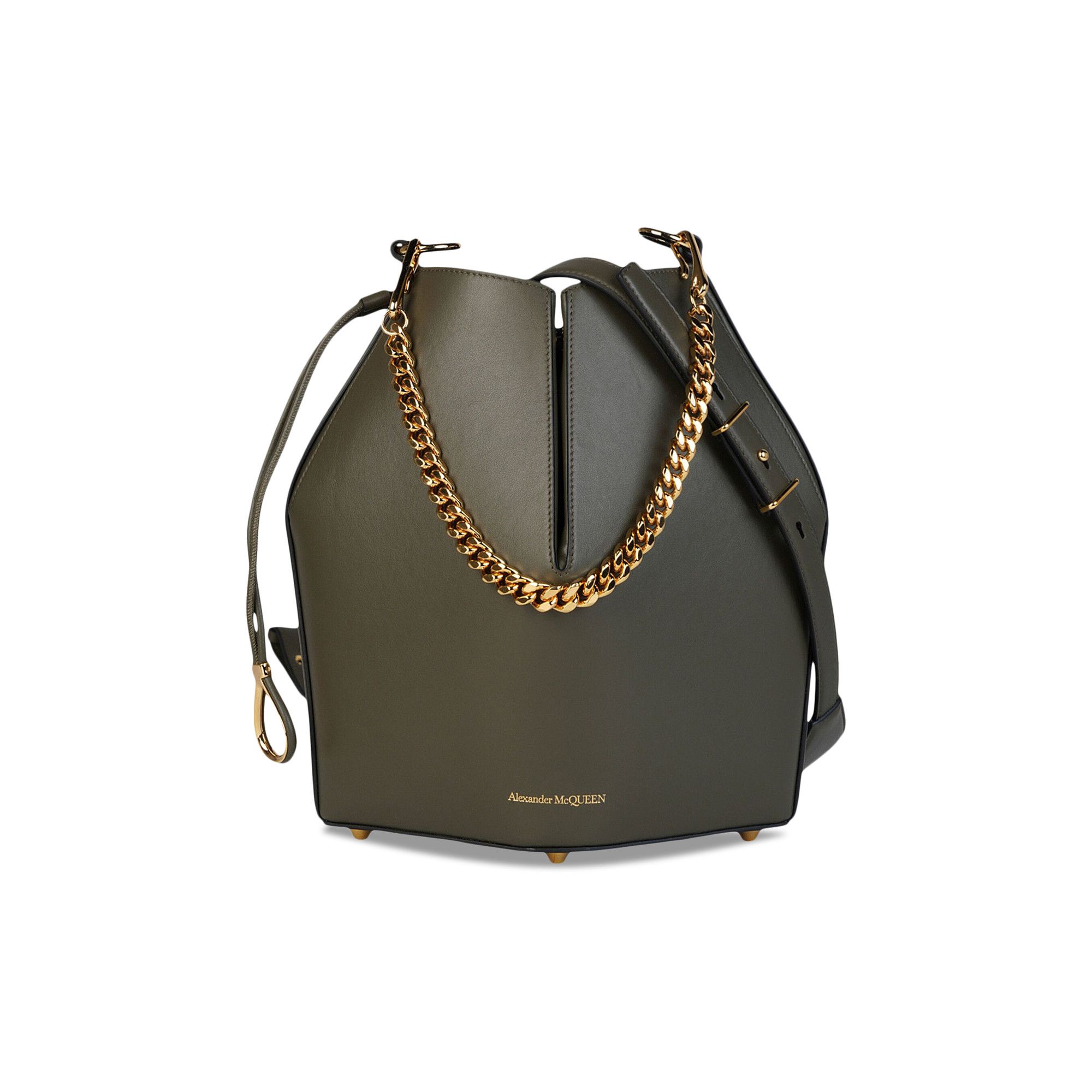 Buy Alexander McQueen The Bucket Bag Brown 691655 D780G 3205 GOAT