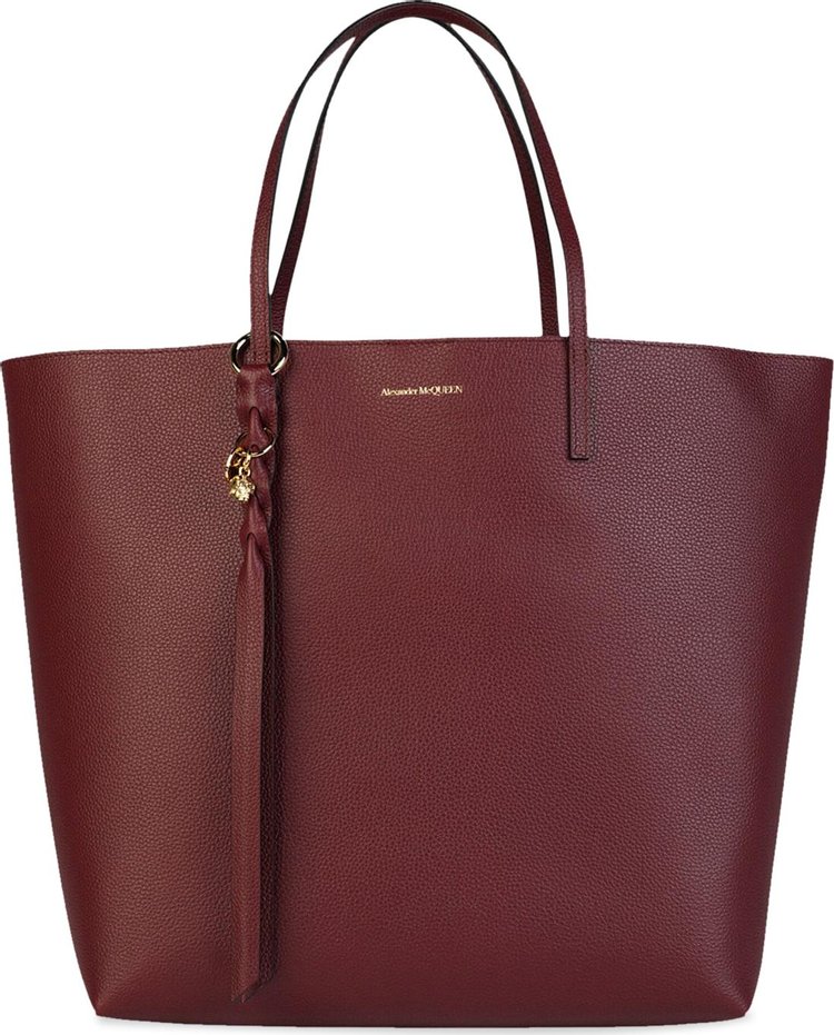 Alexander McQueen Skull Leather Tote 'Red'