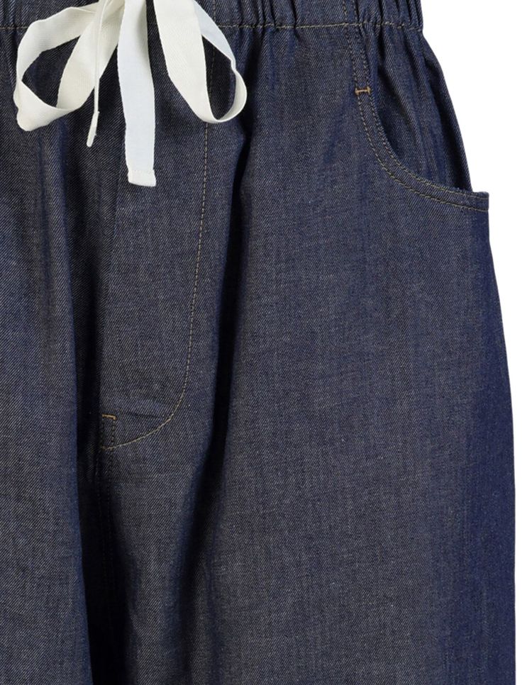 Gucci Denim Drawstring Pant Blue