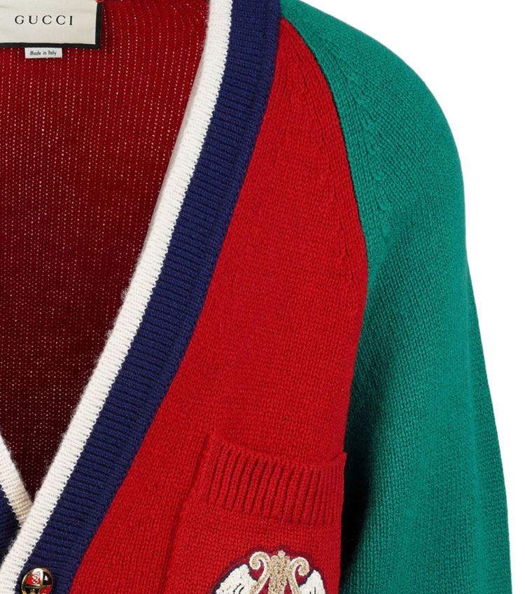 Gucci Patch Cardigan Multicolor