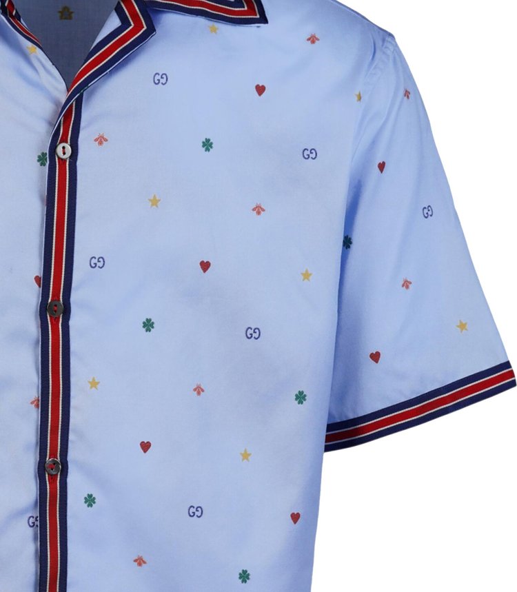 Gucci Web Trim Shirt Multicolor