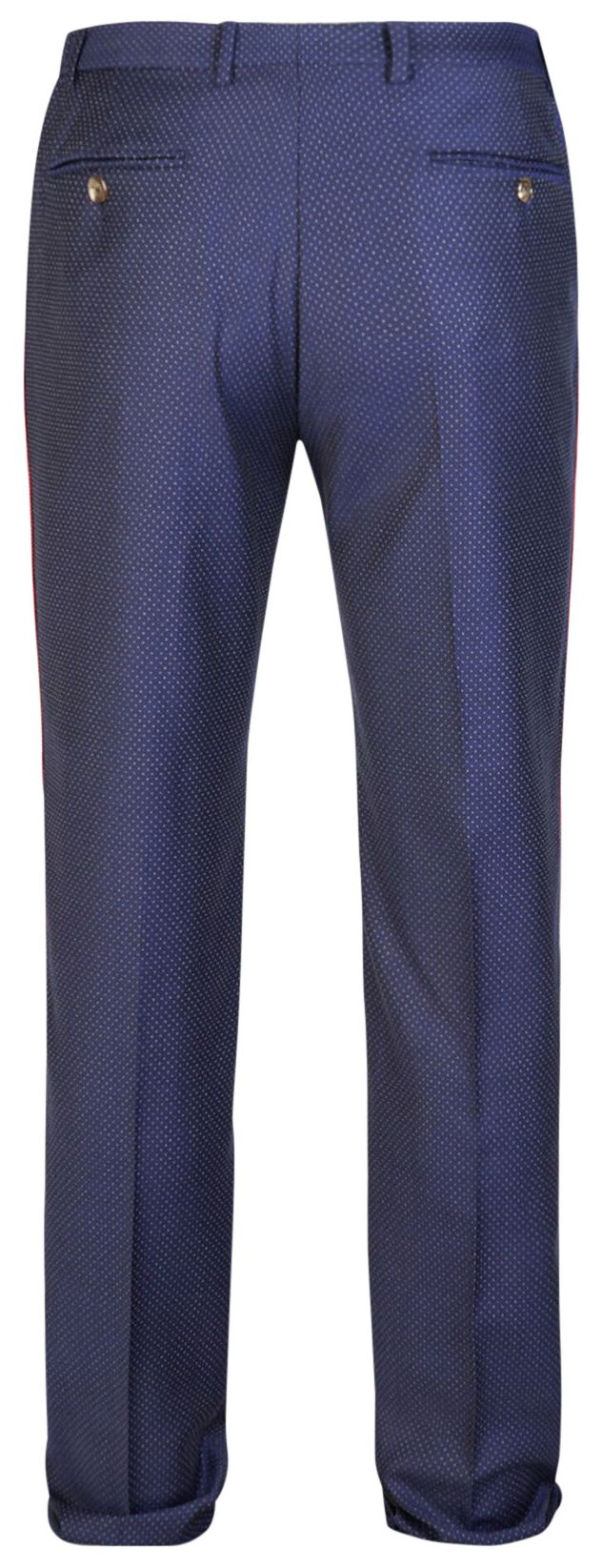 Gucci Wool Dot Trousers Blue
