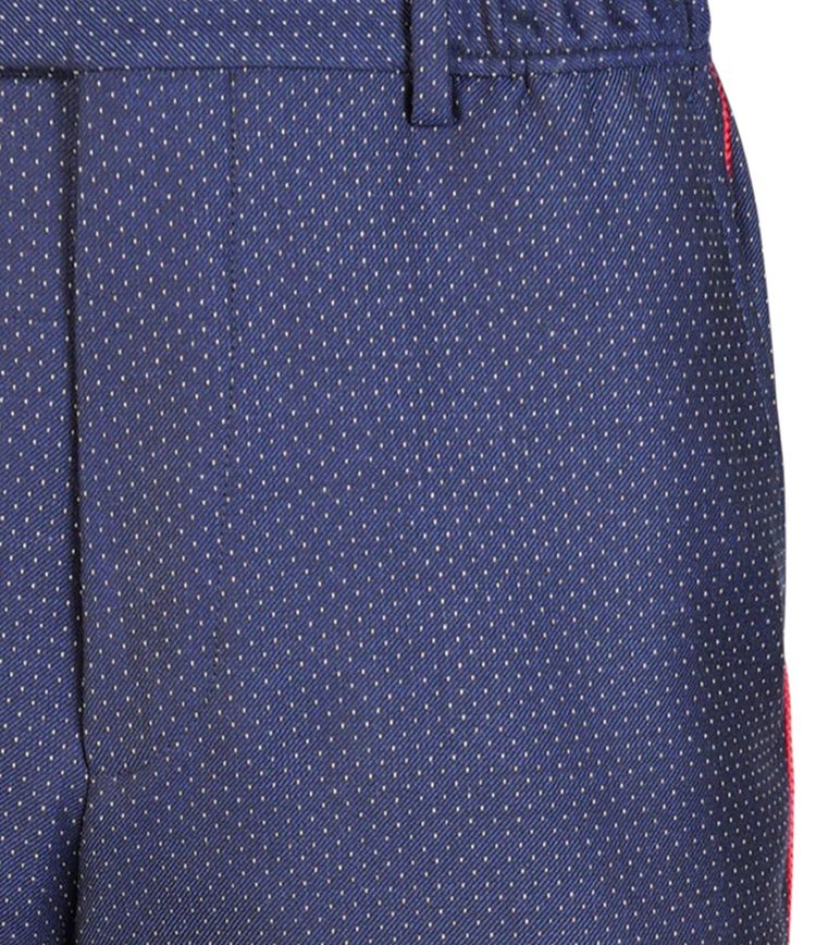 Gucci Wool Dot Trousers Blue