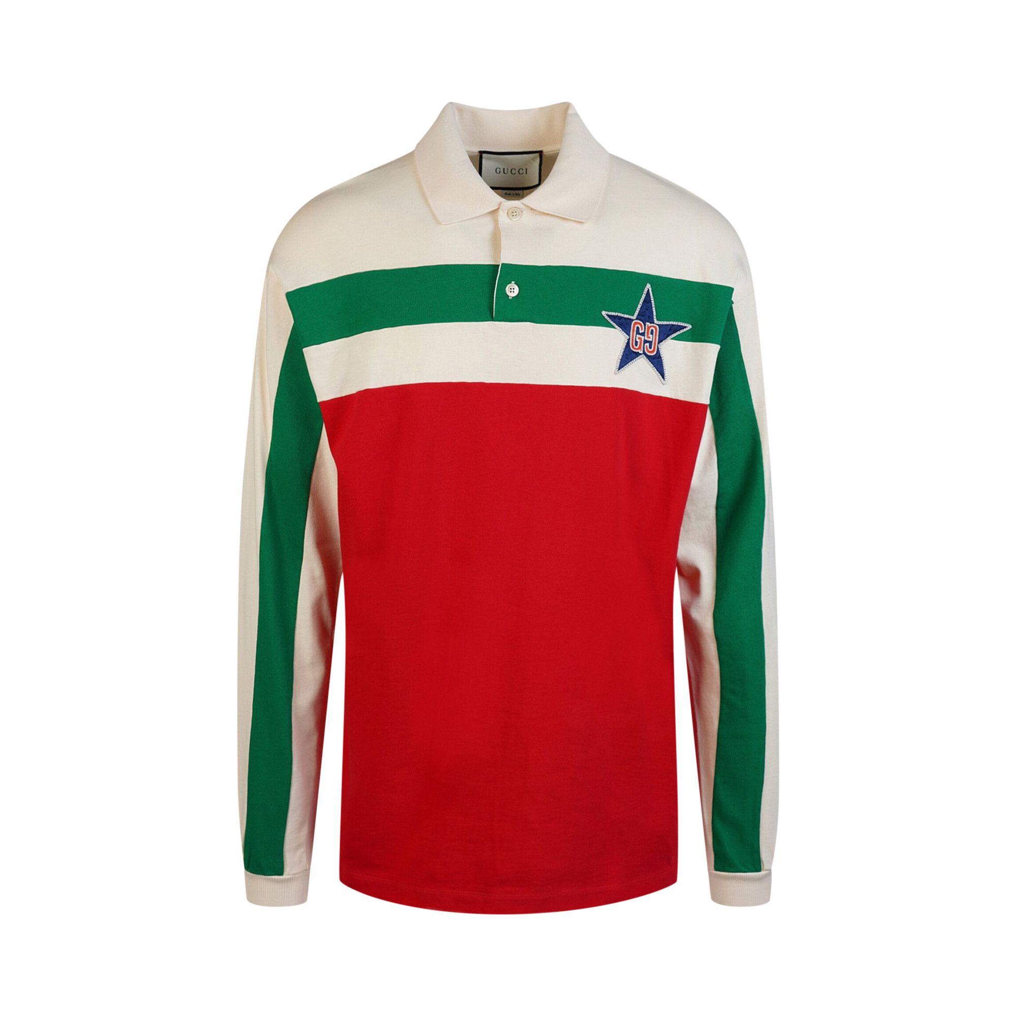 Buy Gucci Long Sleeve Rugby Polo Multicolor 573262 XJBAD 6397