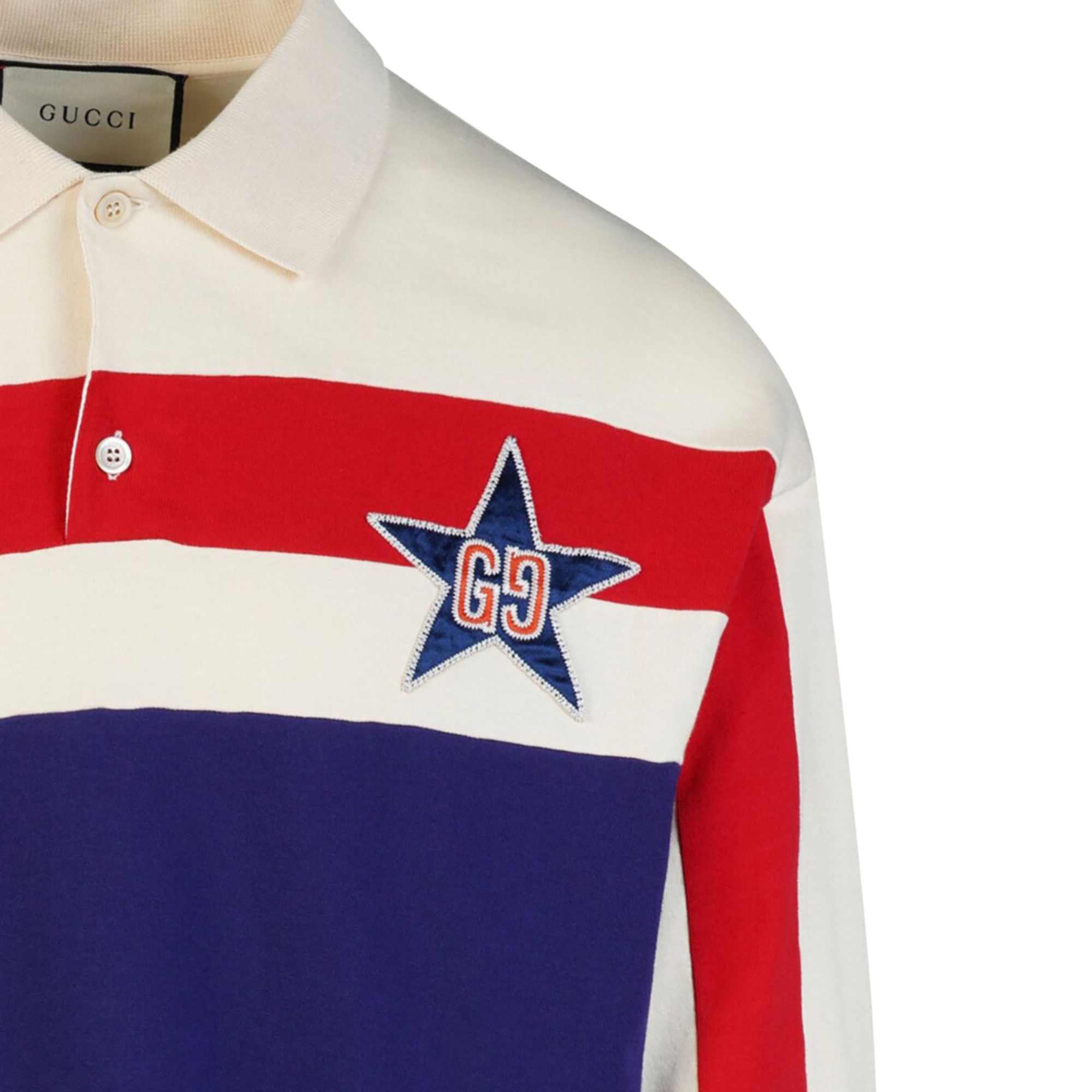 Buy Gucci Long Sleeve Rugby Polo Multicolor 573262 XJBAD 4594 GOAT CA