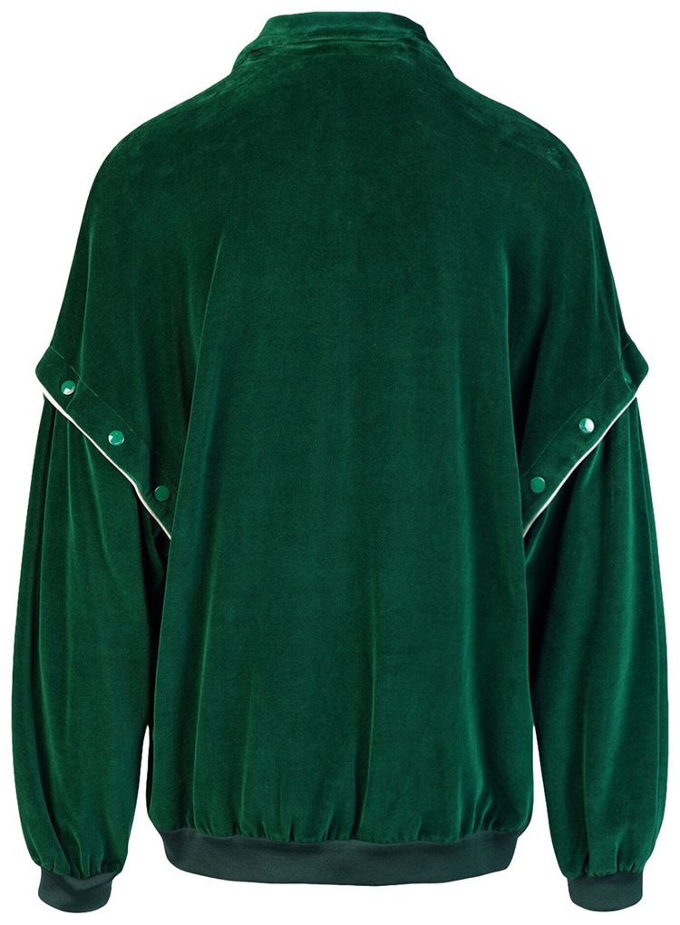 Gucci Velvet Track Jacket Green