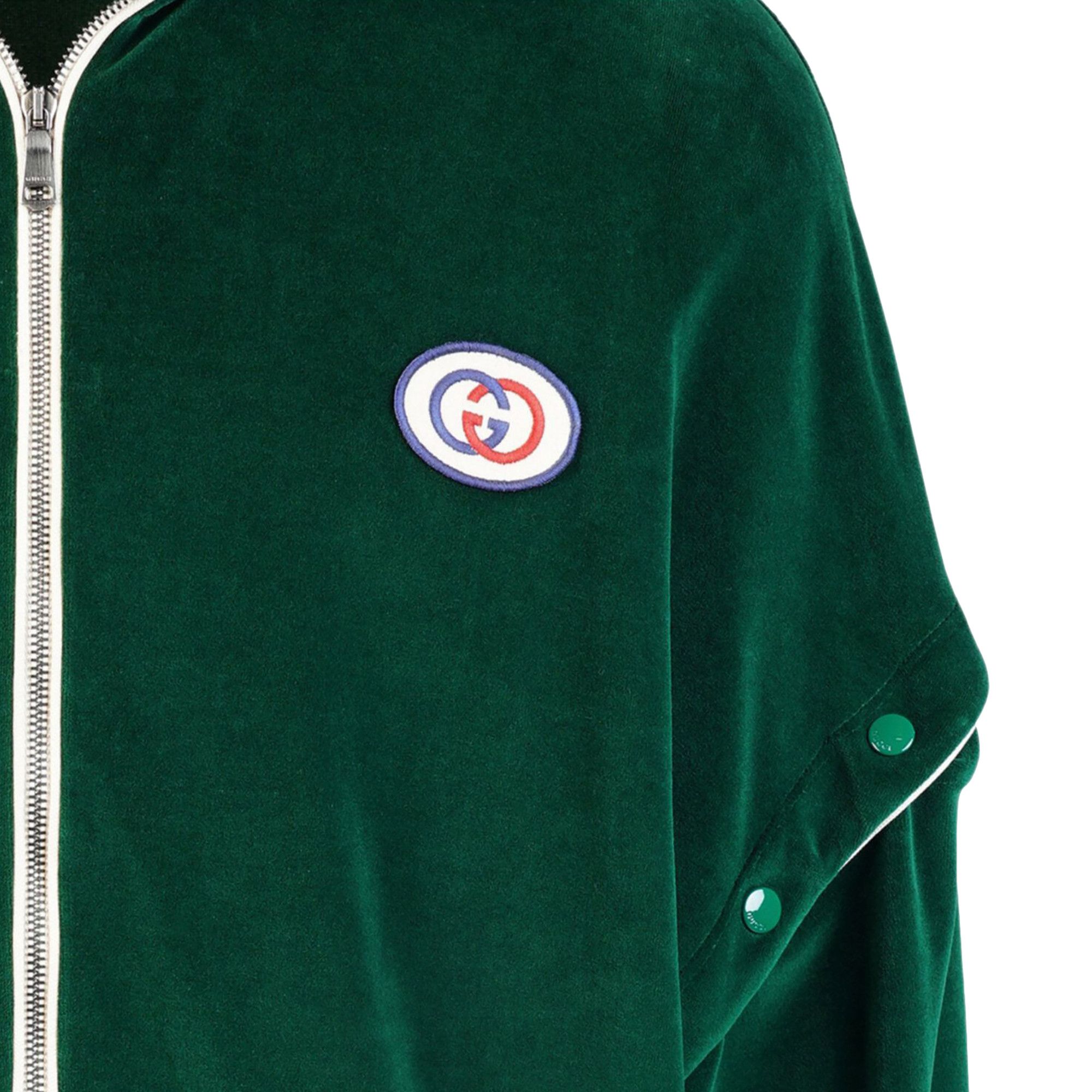 Buy Gucci Velvet Track Jacket 'Green' - 572715 XJAX0 3521 | GOAT