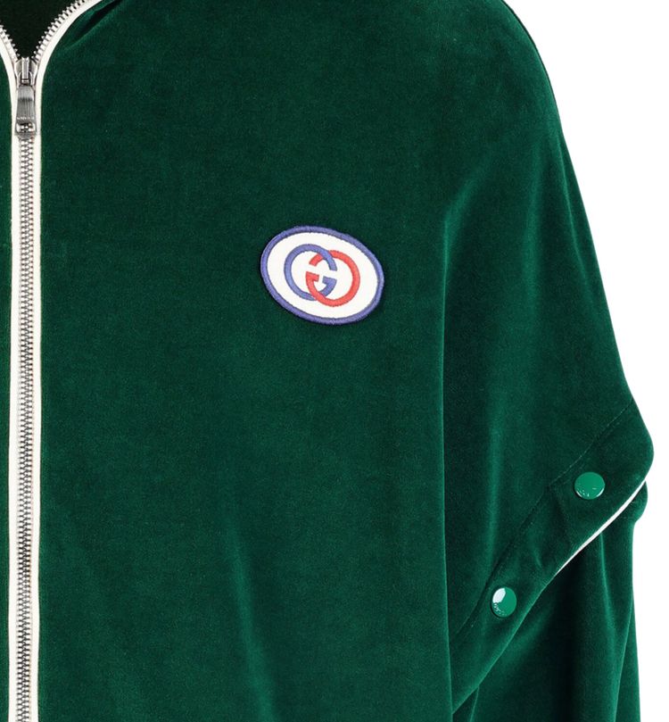 Gucci Velvet Track Jacket Green