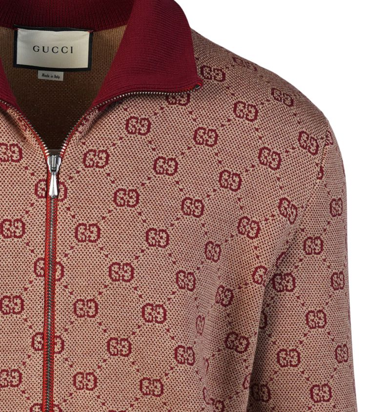 Gucci GG Wool Track Jacket Brown