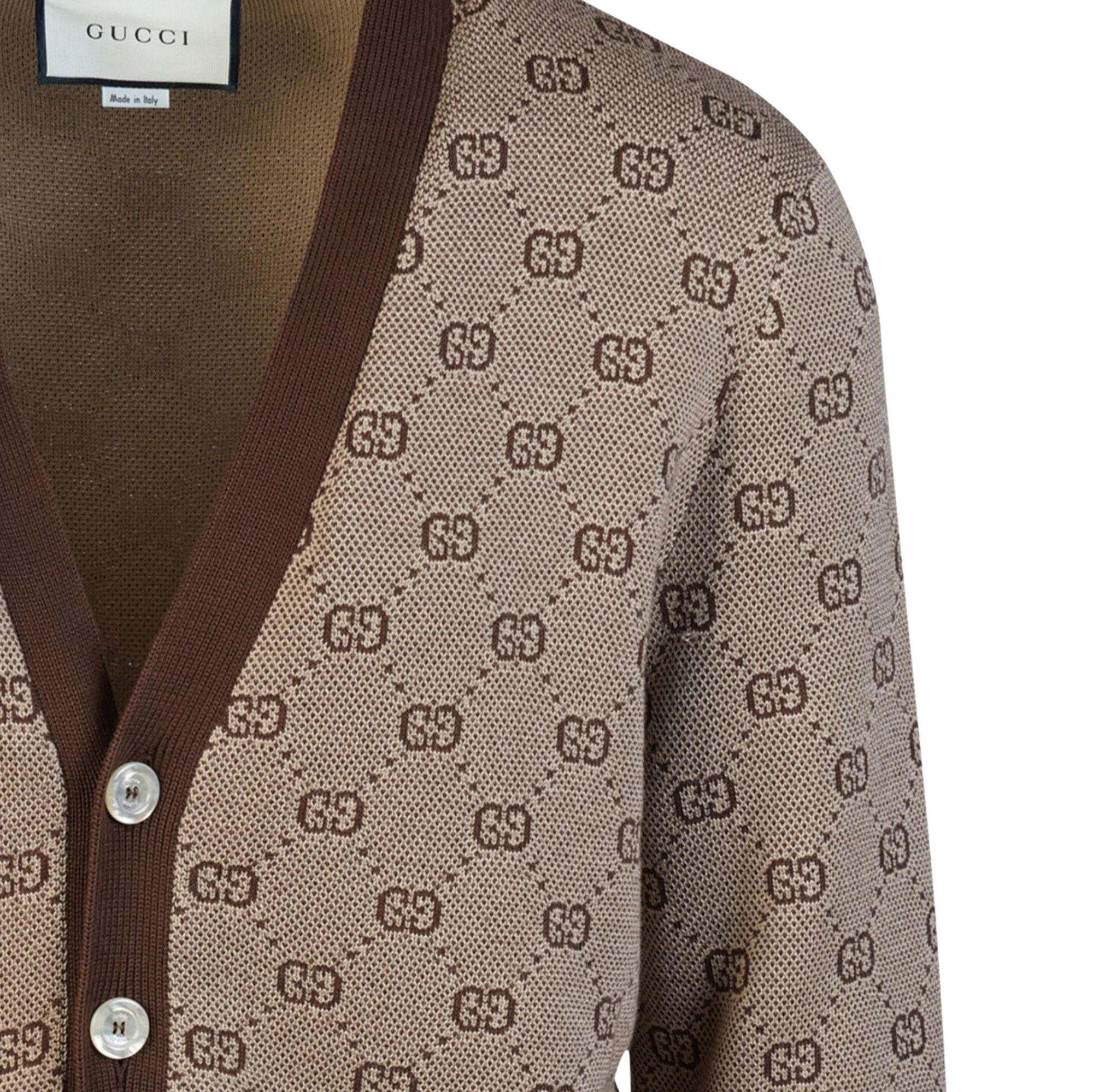 Buy Gucci GG Supreme Cardigan 'Brown' - 572631 XKAKV 2094 | GOAT UK