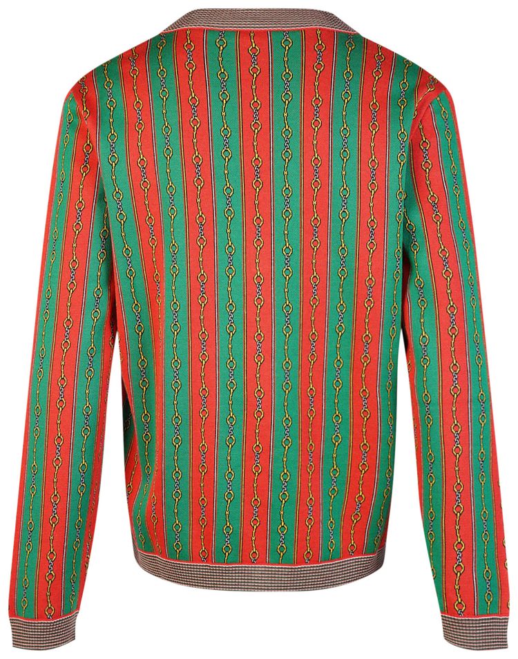 Gucci V Neck Cardigan Red