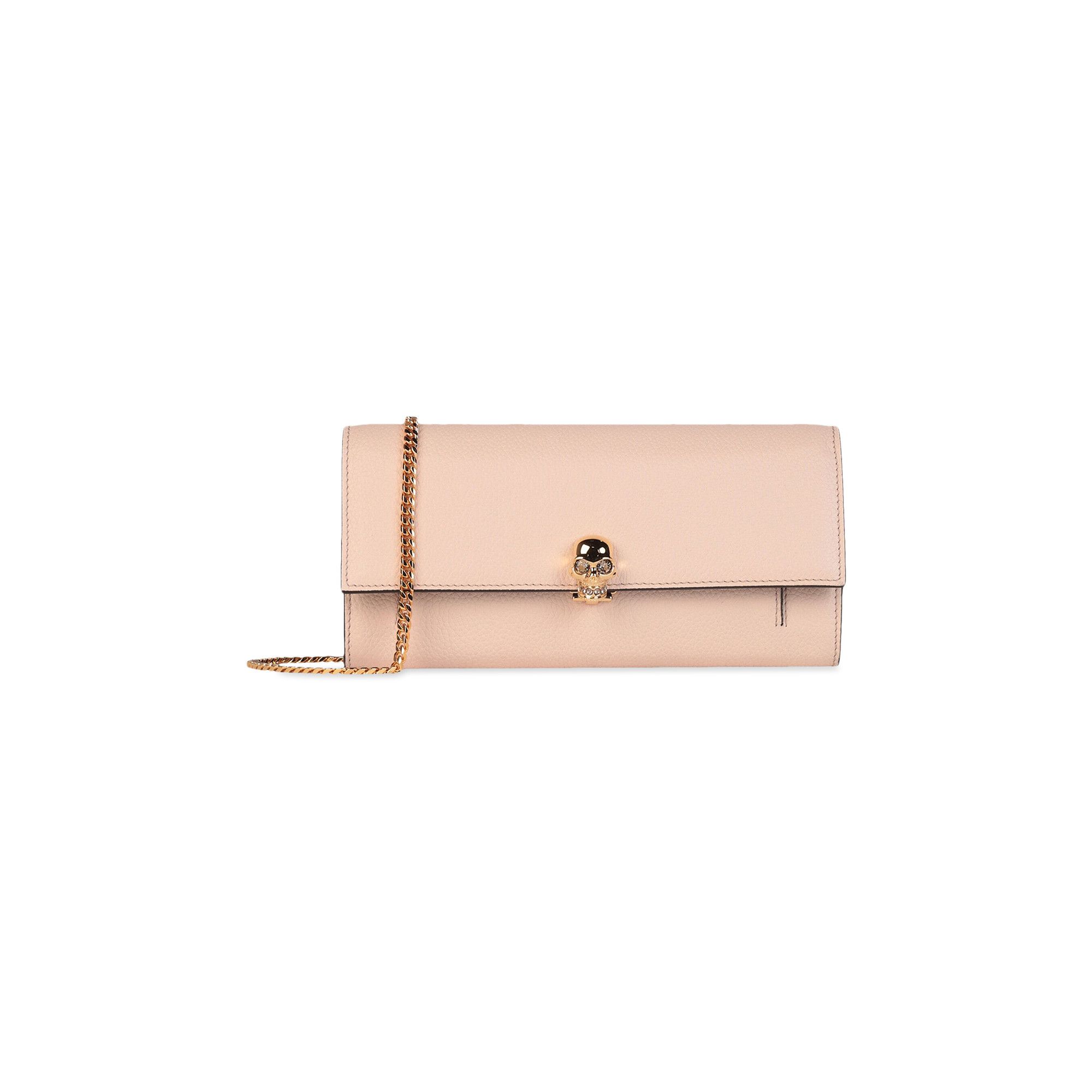 Alexander mcqueen skull best sale wallet on chain