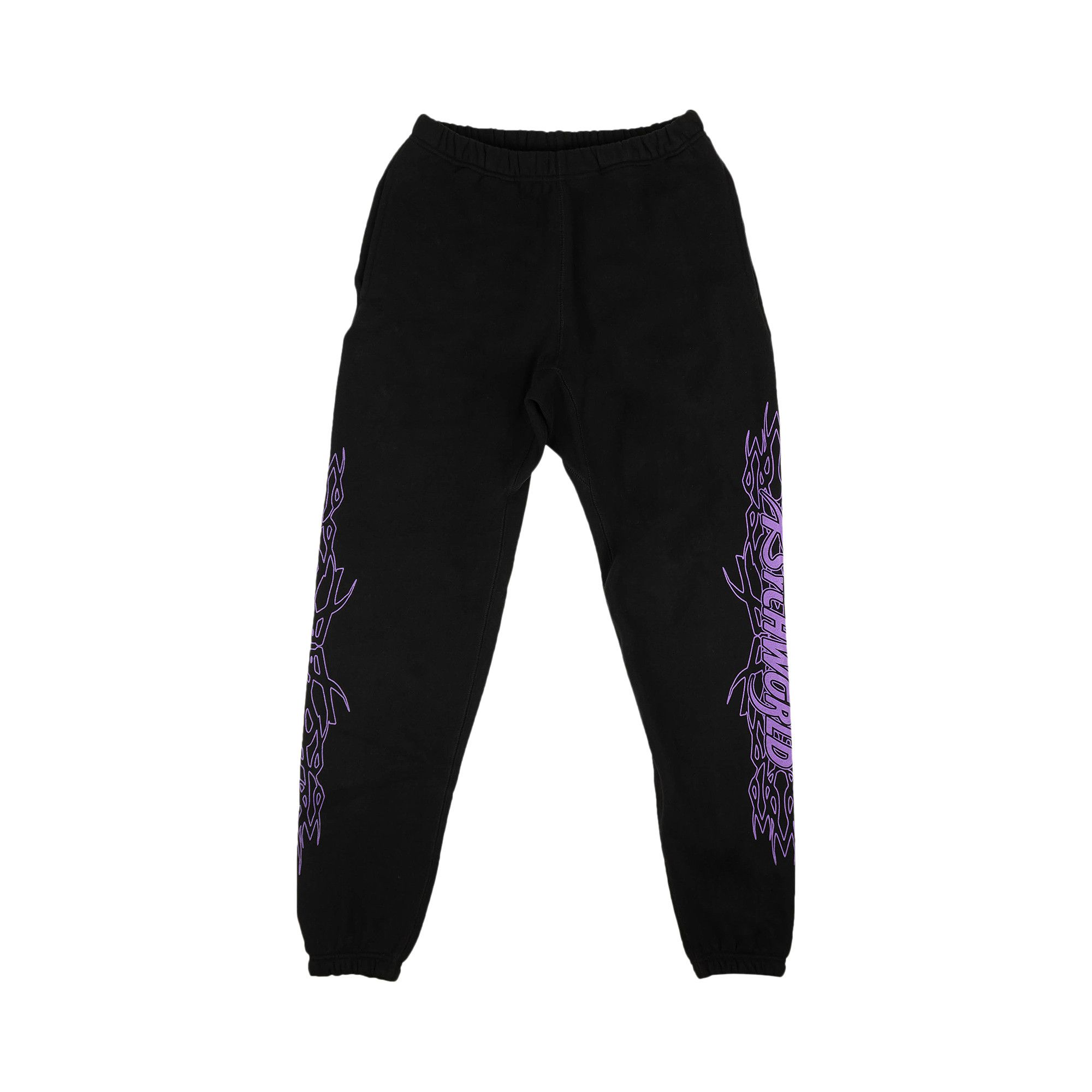 Buy Psychworld Side Flame Sweatpants Black Purple 1482 100000204SFS BLAC GOAT