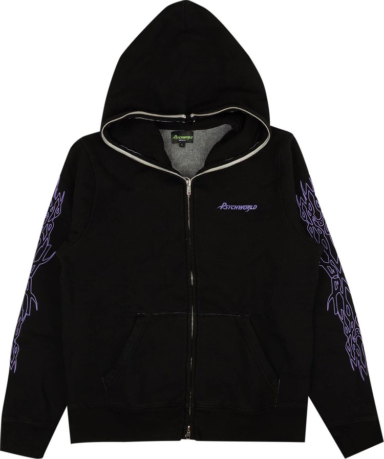 Psychworld All The Way Zip Up Sweatshirt 'Black/Purple'