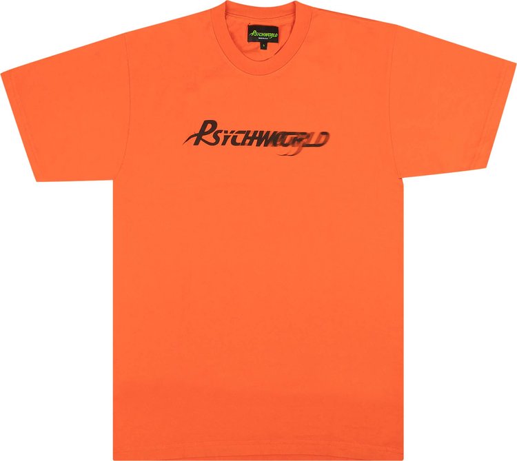 Psychworld Speed Logo T Shirt Orange