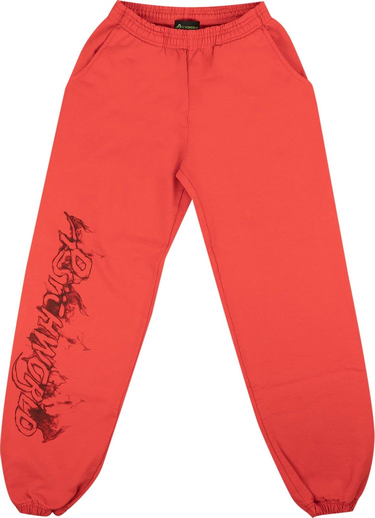 Psychworld Flame Logo Sweatpants Red