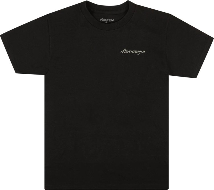 Psychworld Mini Logo T-Shirt 'Black/Silver'