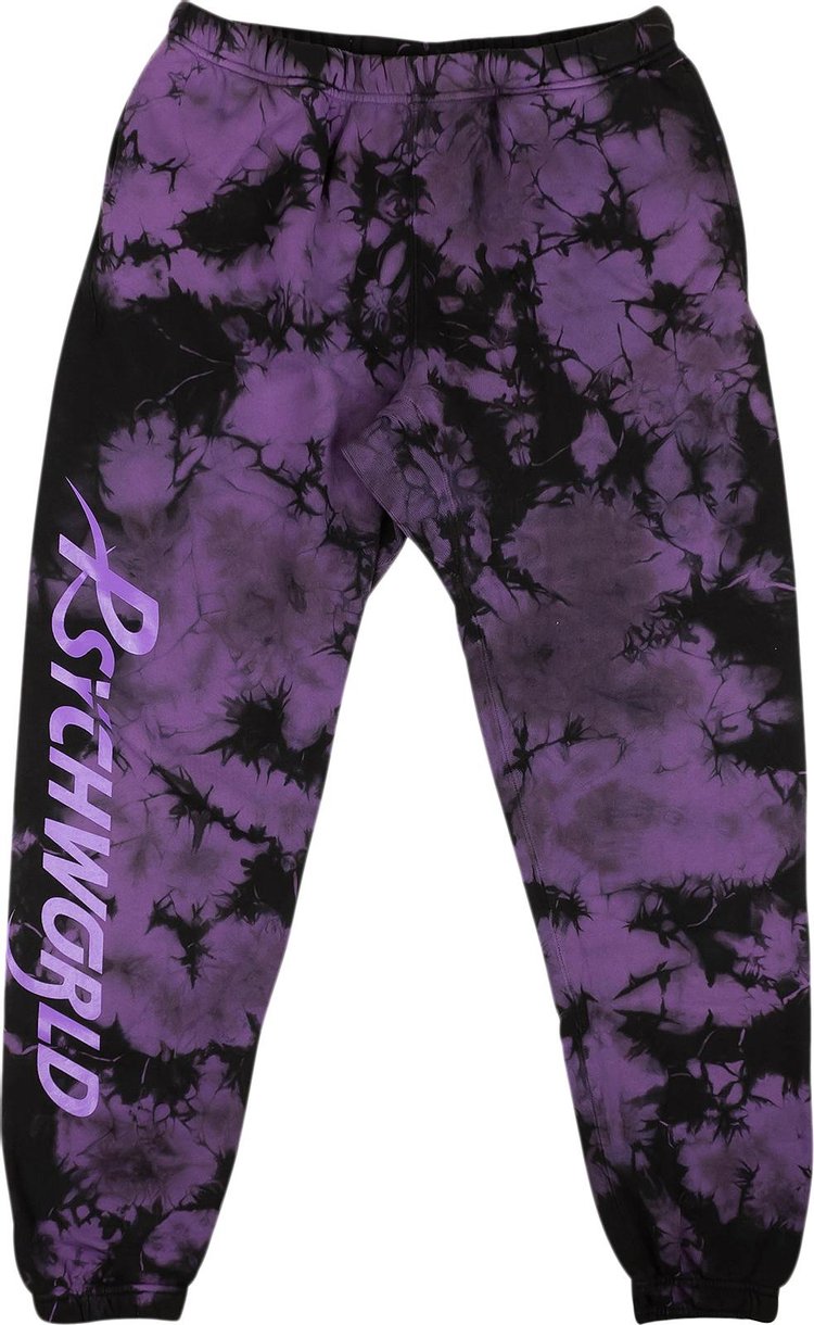 Psychworld Tie Dye Logo Sweatpants 'Purple'