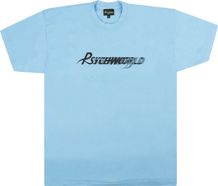 Psychworld Logo Short Sleeve T Shirt Light BlueBlack