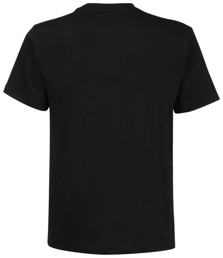 Market Checkered Bar Logo T Shirt Black