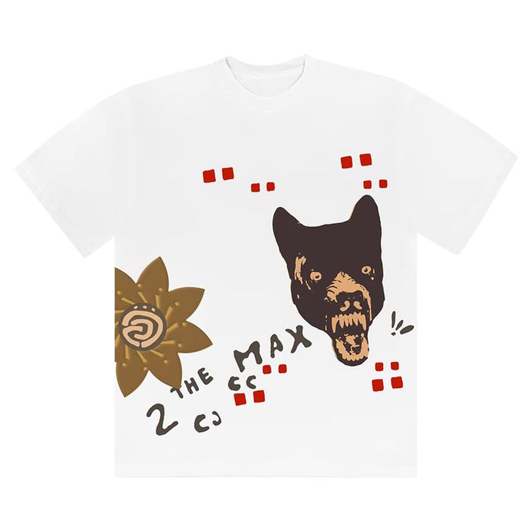 Cactus Jack by Travis Scott Wolf Tee White